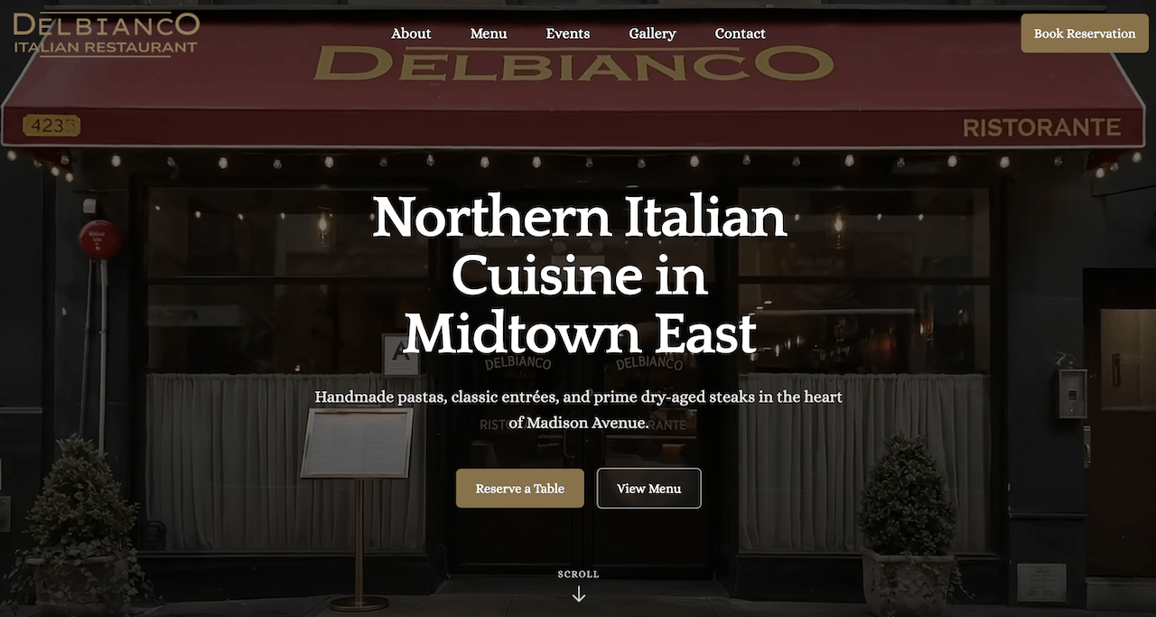 Delbianco Italian Restaurant screenshot