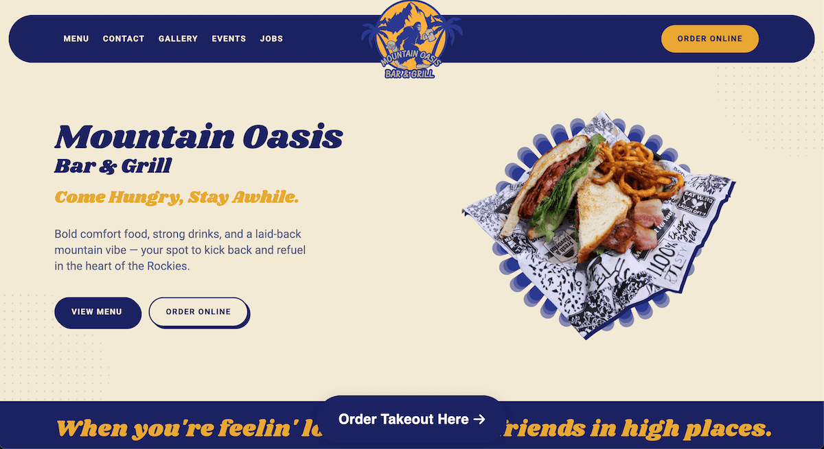 Mountain Oasis Bar & Grill screenshot