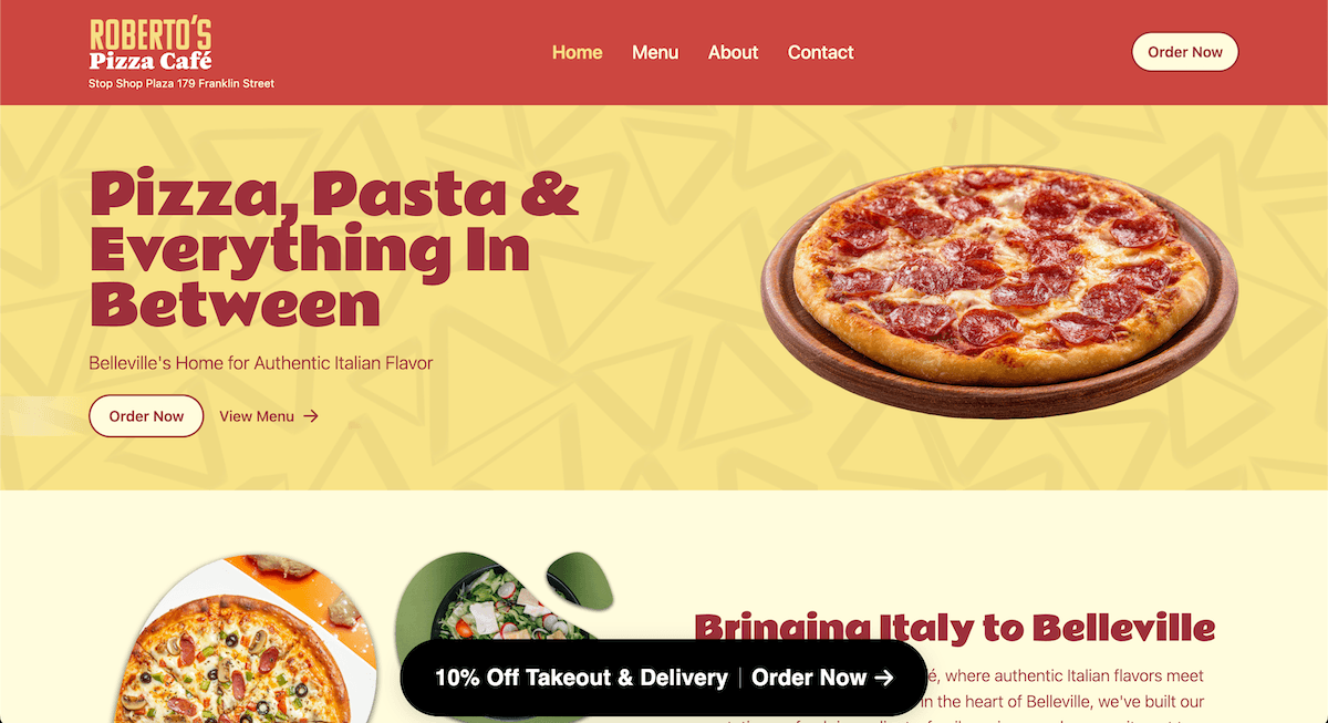 Roberto's Pizza Cafe screenshot