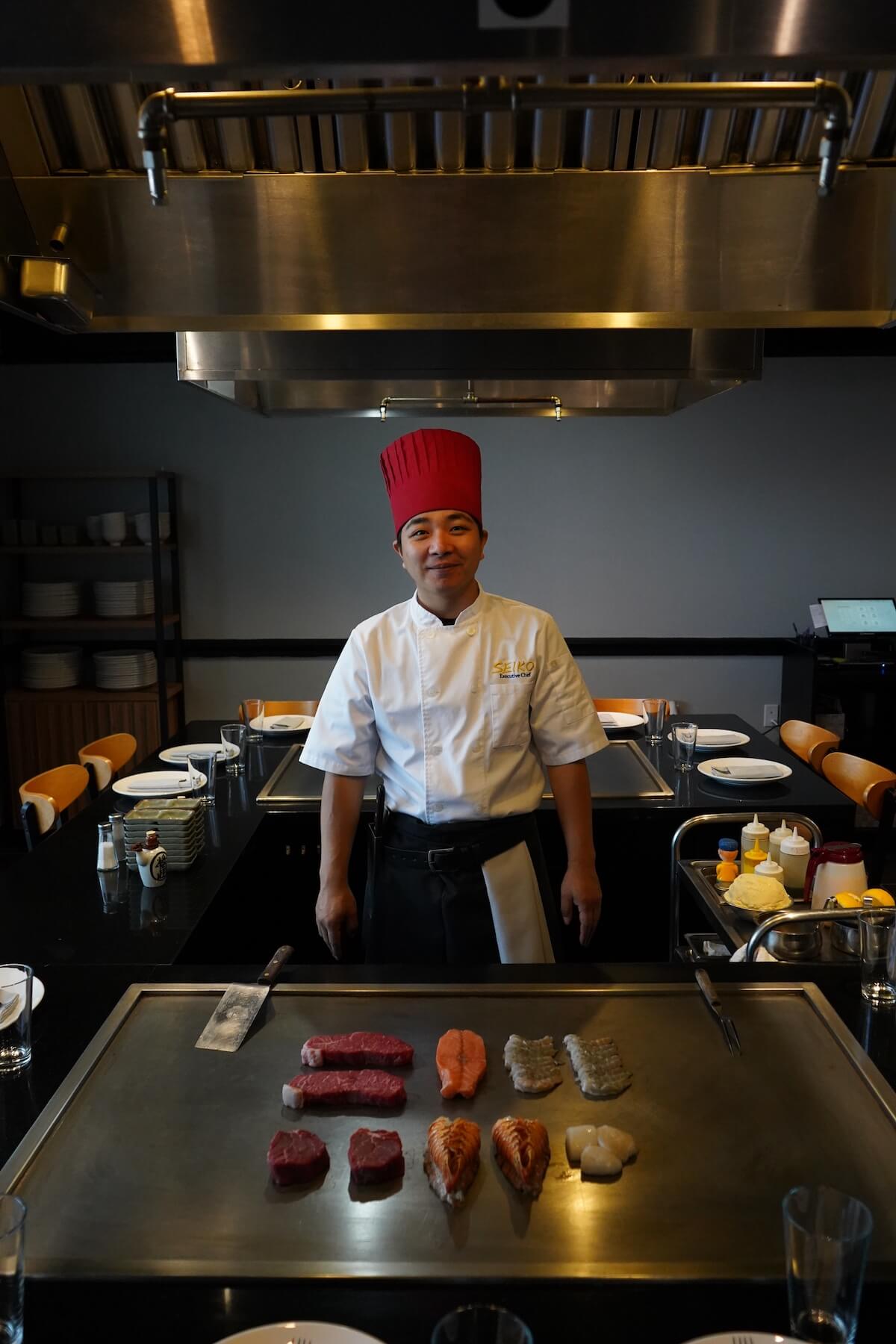 Hibachi chef at Seiko